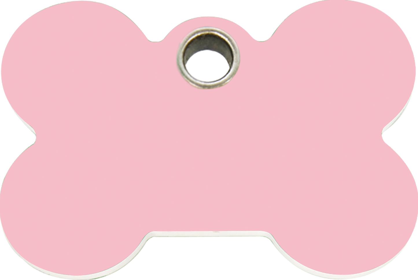 Pet Identification Tag Plastic Bone - pink