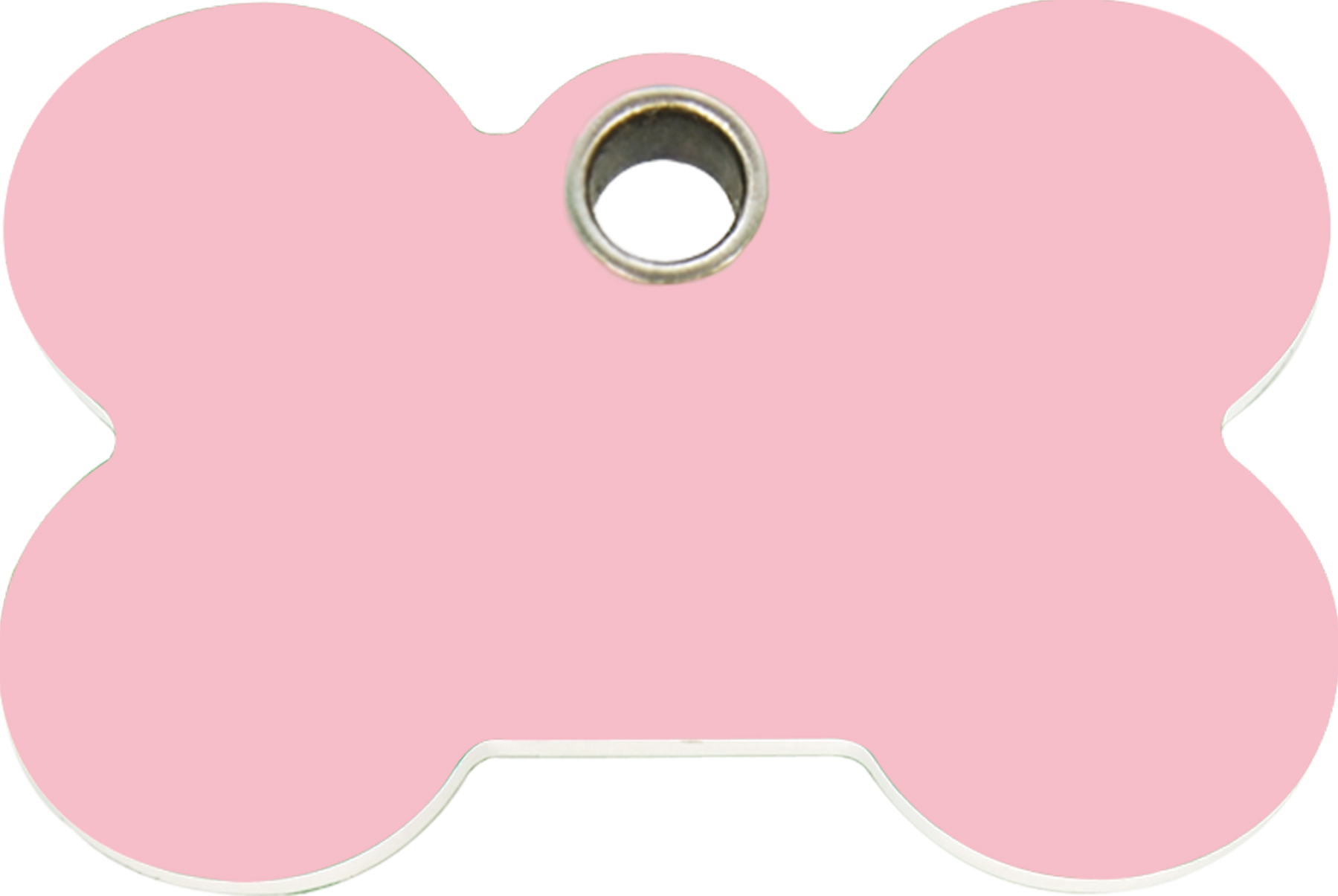 Pet Identification Tag Plastic Bone - pink