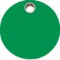Pet Identification Tag Plastic | Circle - green