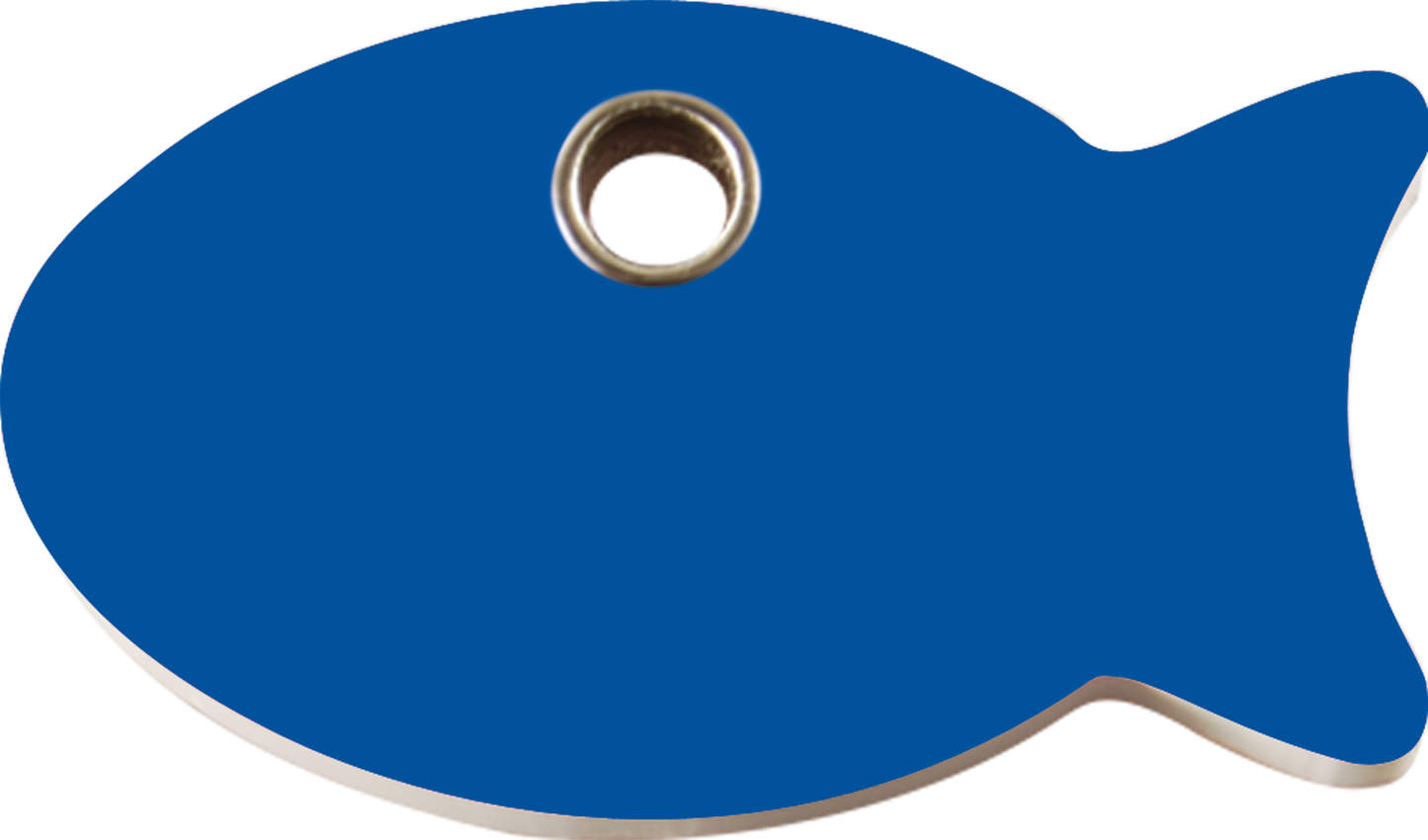 Pet Identification Tag Plastic | Fish - blue