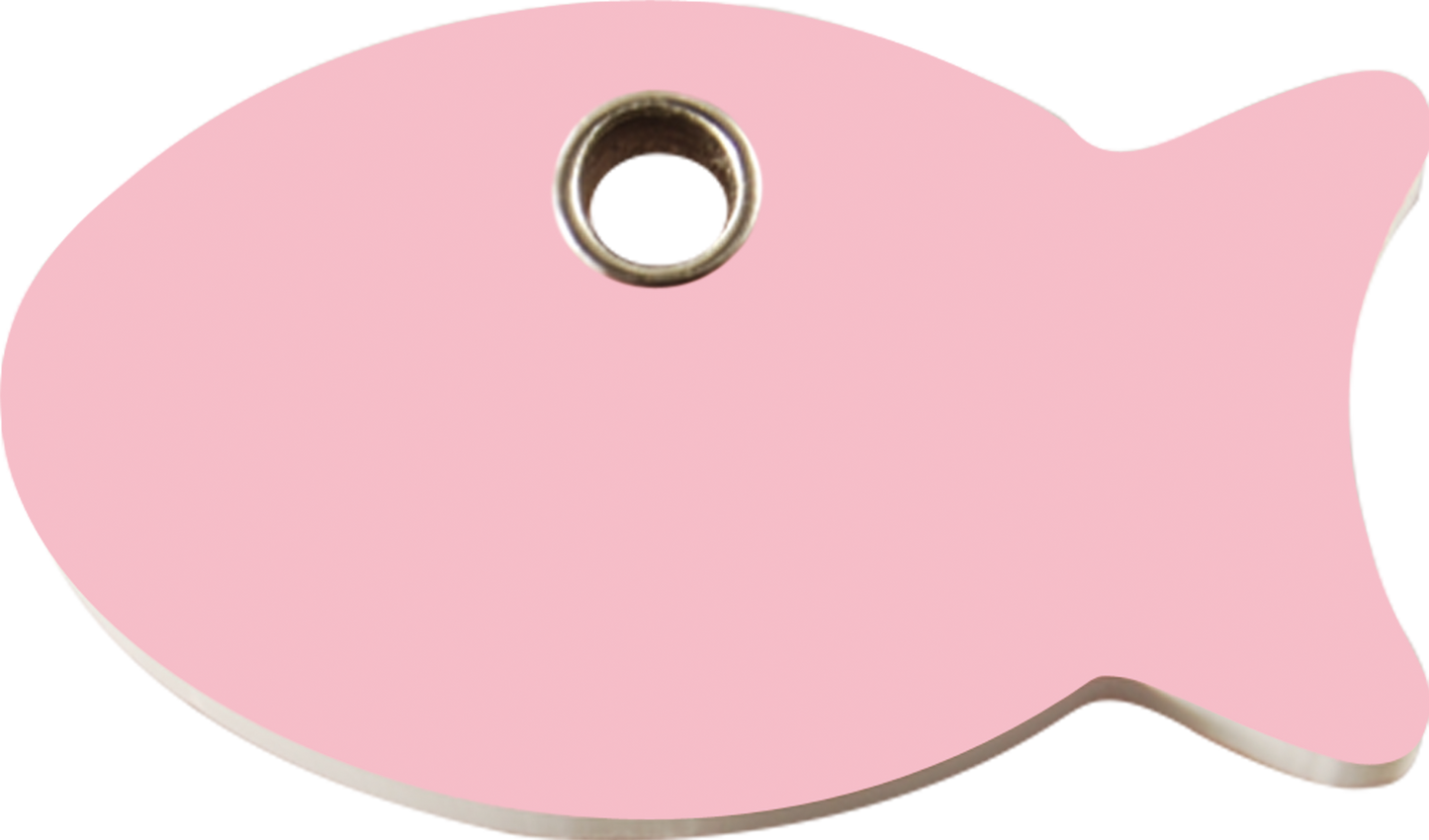 Pet Identification Tag Plastic | Fish - light pink