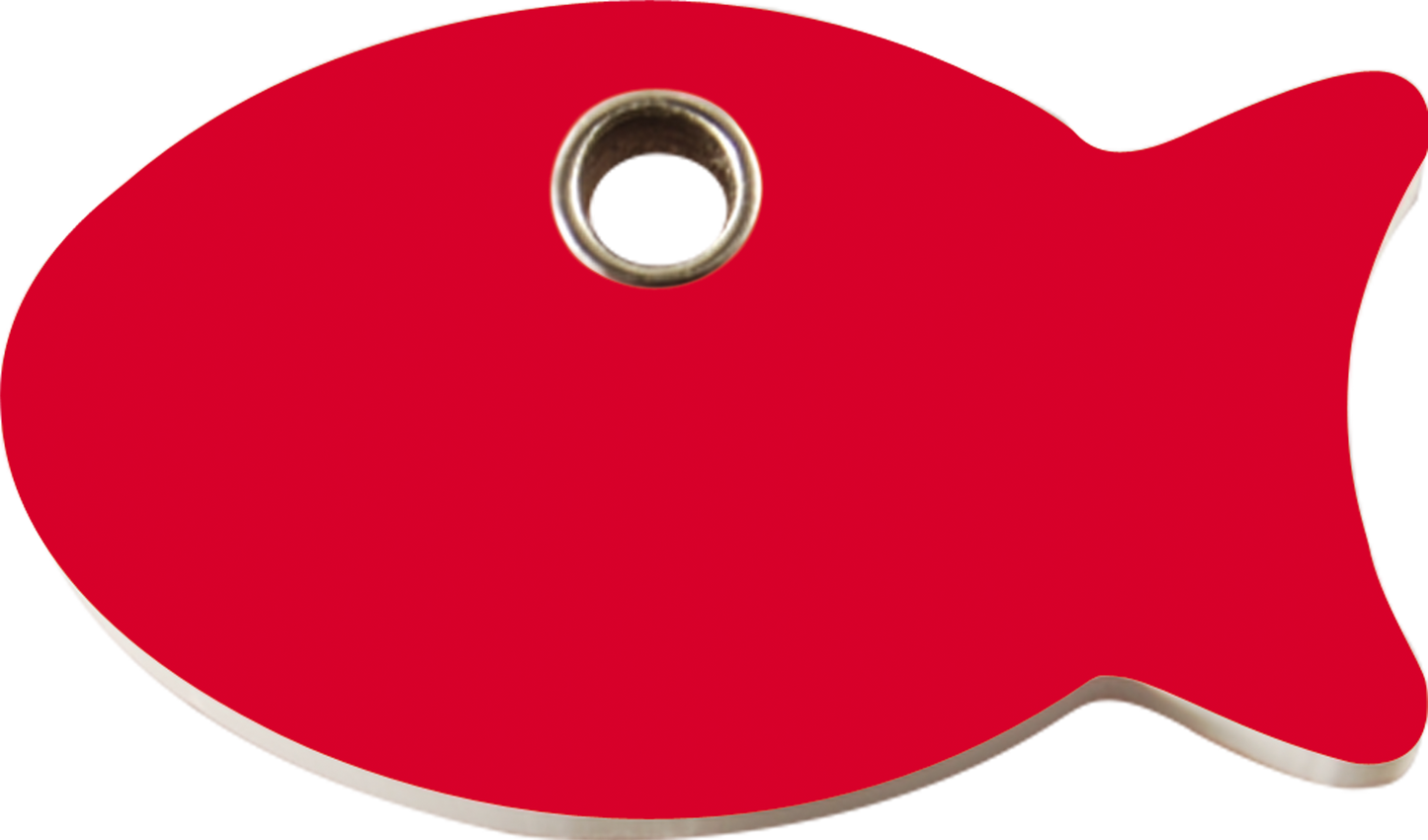 Pet Identification Tag Plastic | Fish - red