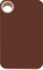 Pet Identification Tag Plastic Rectangular - brown