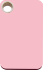 Pet Identification Tag Plastic Rectangular - pink