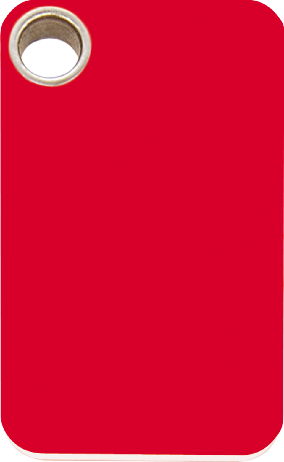 Pet Identification Tag Plastic Rectangular - red