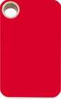 Pet Identification Tag Plastic Rectangular - red