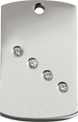 Identification Tag | Diamante [Rectangular]