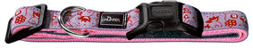 Nylon Dog Collar Tropical - pink
