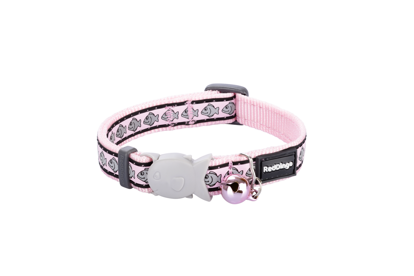 Cat Collar | Reflective Fish [Pink]