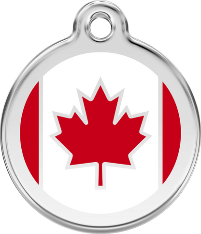 Pet Identification Tag | Country Flag Canada