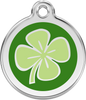 Pet Identification Tag | Clover - green