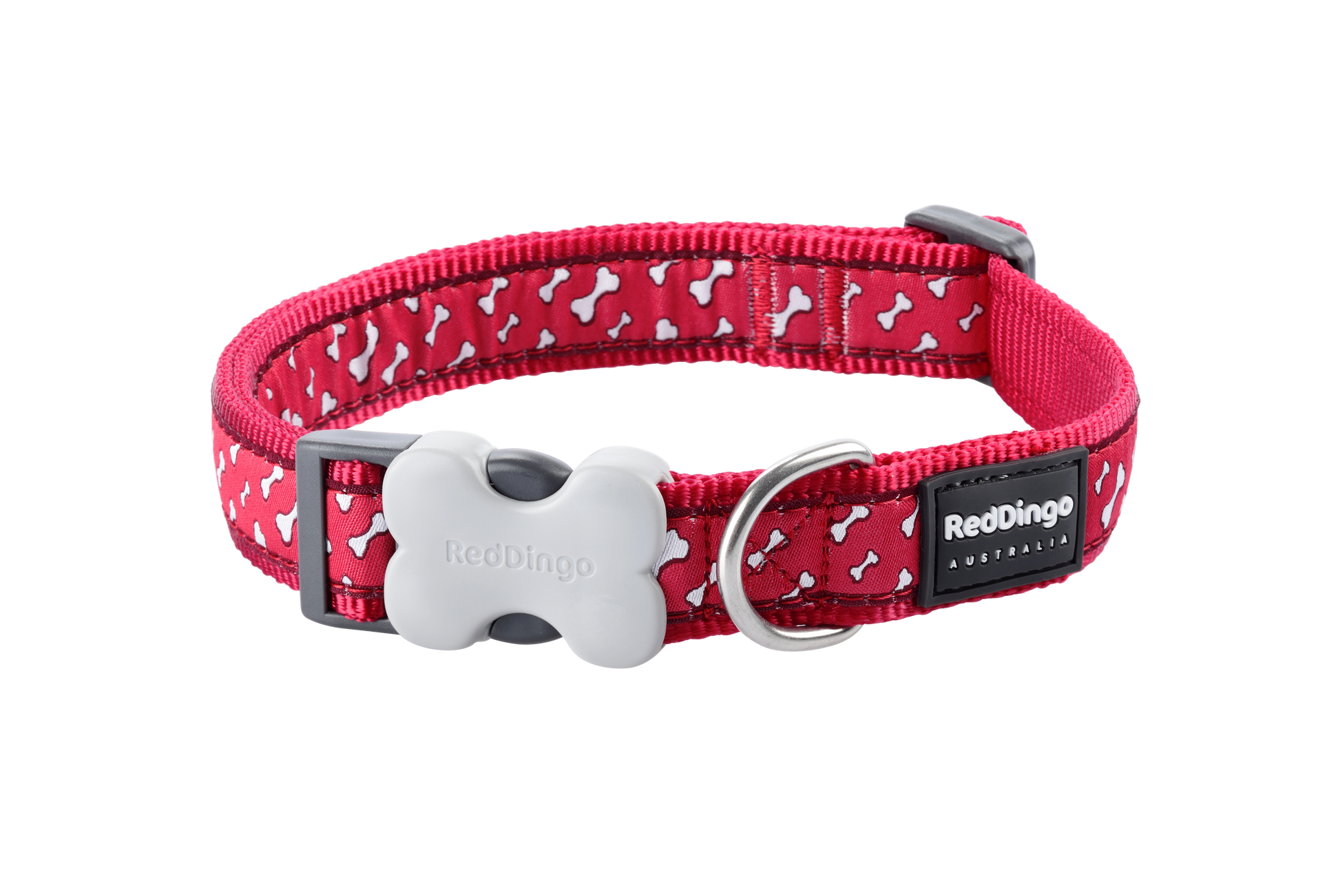 Dog Collar | Flying Bones [Red]