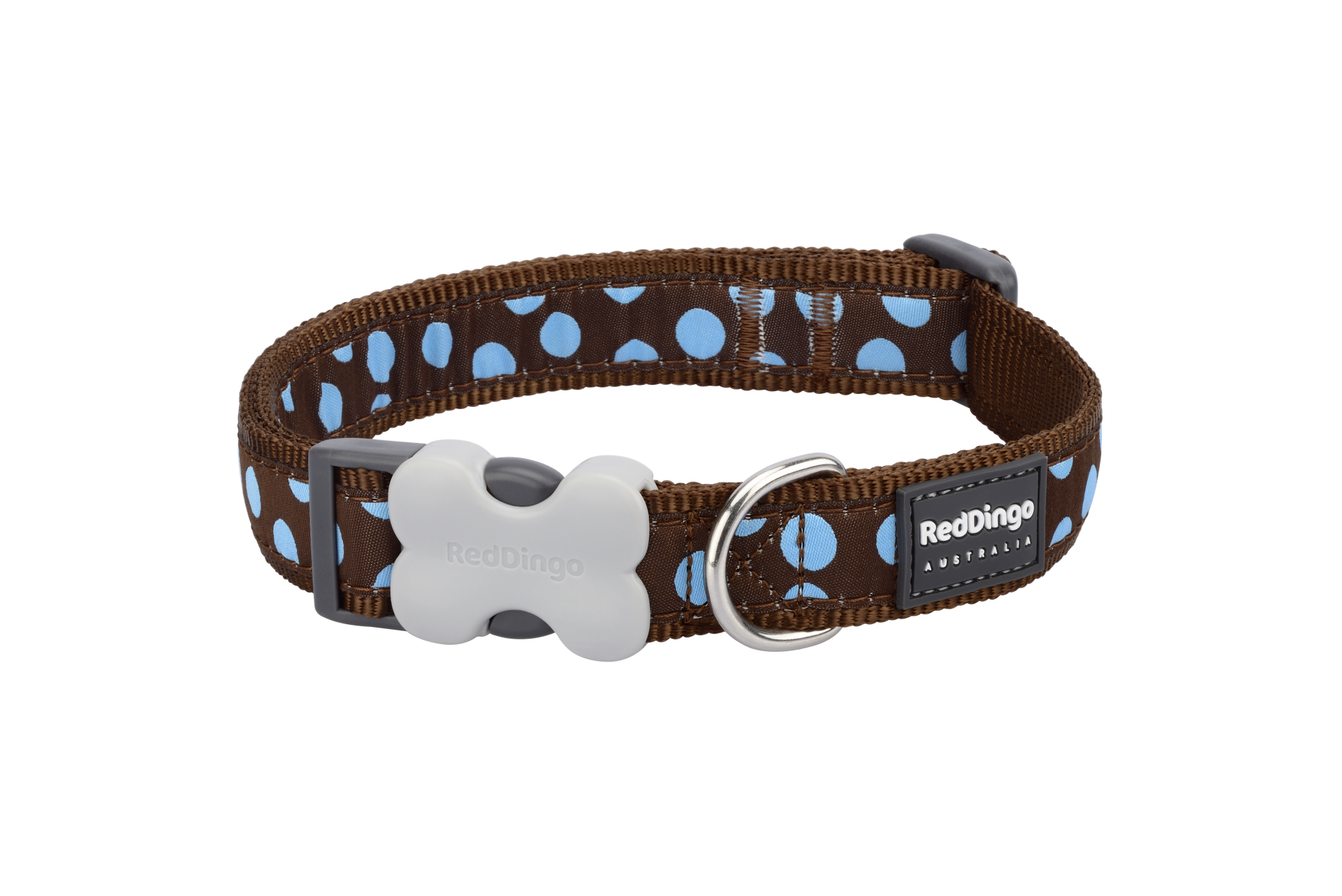 Dog Collar | Blue Spots [Brown]