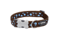 Dog Collar | Blue Spots [Brown]