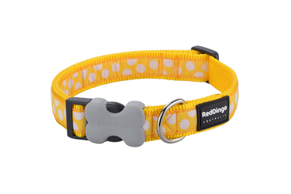 Dog Collar | White Spots [Yellow]
