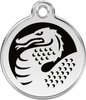 Pet Identification Tag | Dragon - black