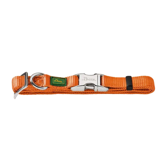 Nylon Dog Collar Orange with Aluminum buckle