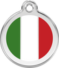 Pet Identification Tag | Country Flag Italy