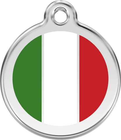 Pet Identification Tag | Country Flag Italy
