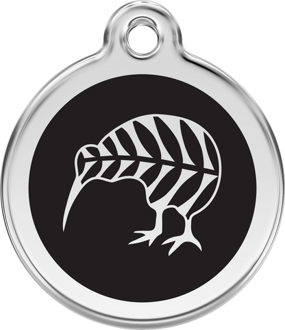 Pet Identification Tag | Kiwi - black