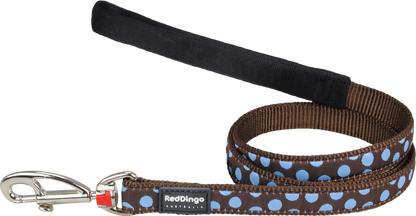Dog Standard Leash | Blue Spots [Brown]