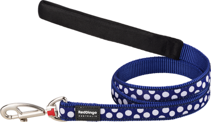 Dog Standard Leash | White Spots [Navy]