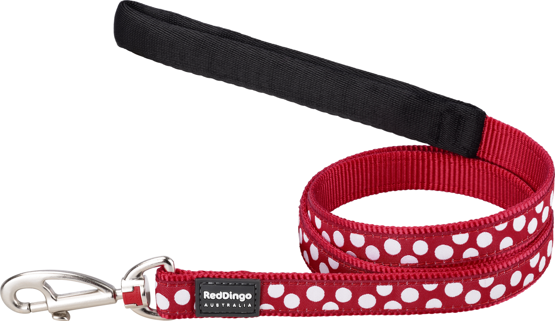 Dog Standard Leash | White Spots [Red]