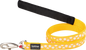 Dog Standard Leash | Dots [White on Yellow]