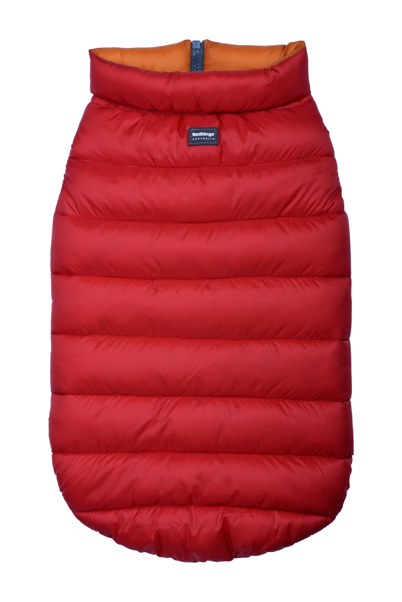 Dog Clothing | Puffer Jacket [Red/Orange] -flat