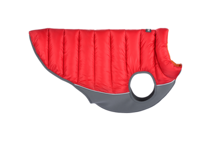 Dog Clothing | Puffer Jacket [Red/Orange] -side