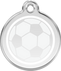 Pet Identification Tag | Soccer Ball - white
