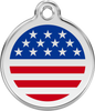 Pet Identification Tag | Country Flag America
