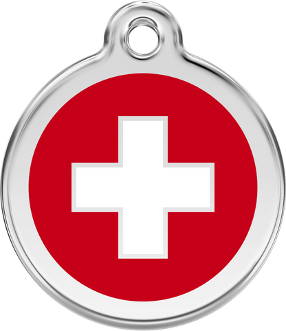 Pet Identification Tag | Country Flag Switzerland