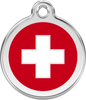 Pet Identification Tag | Country Flag Switzerland
