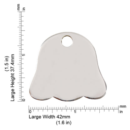Measurements | ID Tag Dog Face -large
