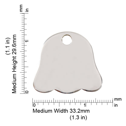 Measurements | ID Tag Dog Face -medium
