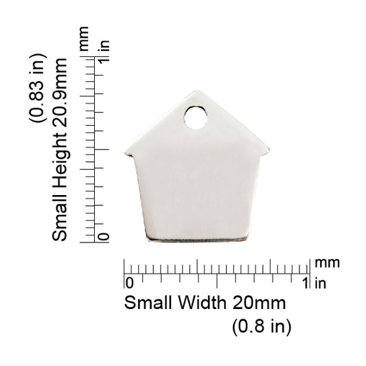 Measurements | ID Tag Dog House -small