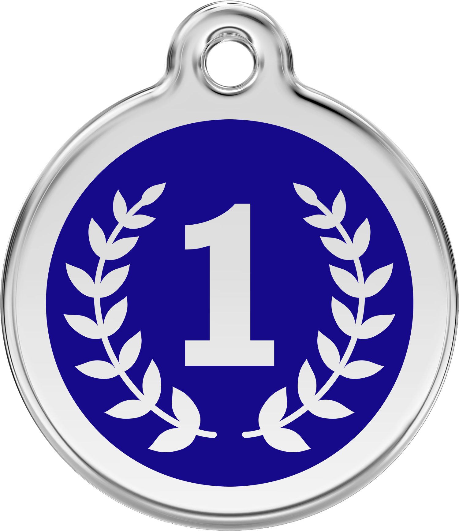 Pet Identification Tag | No. 1 Winner - blue